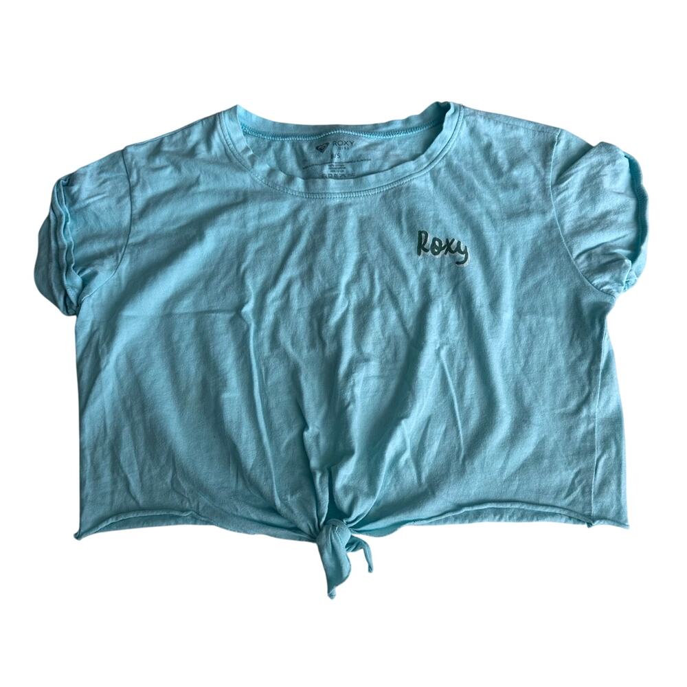 Roxy Blue Knot Front Tee Pineapple Print Size Small
